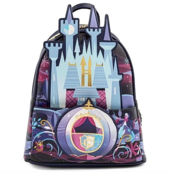Loungefly Handbags - Loungefly Disney Cinderella Castle Series backpack purse